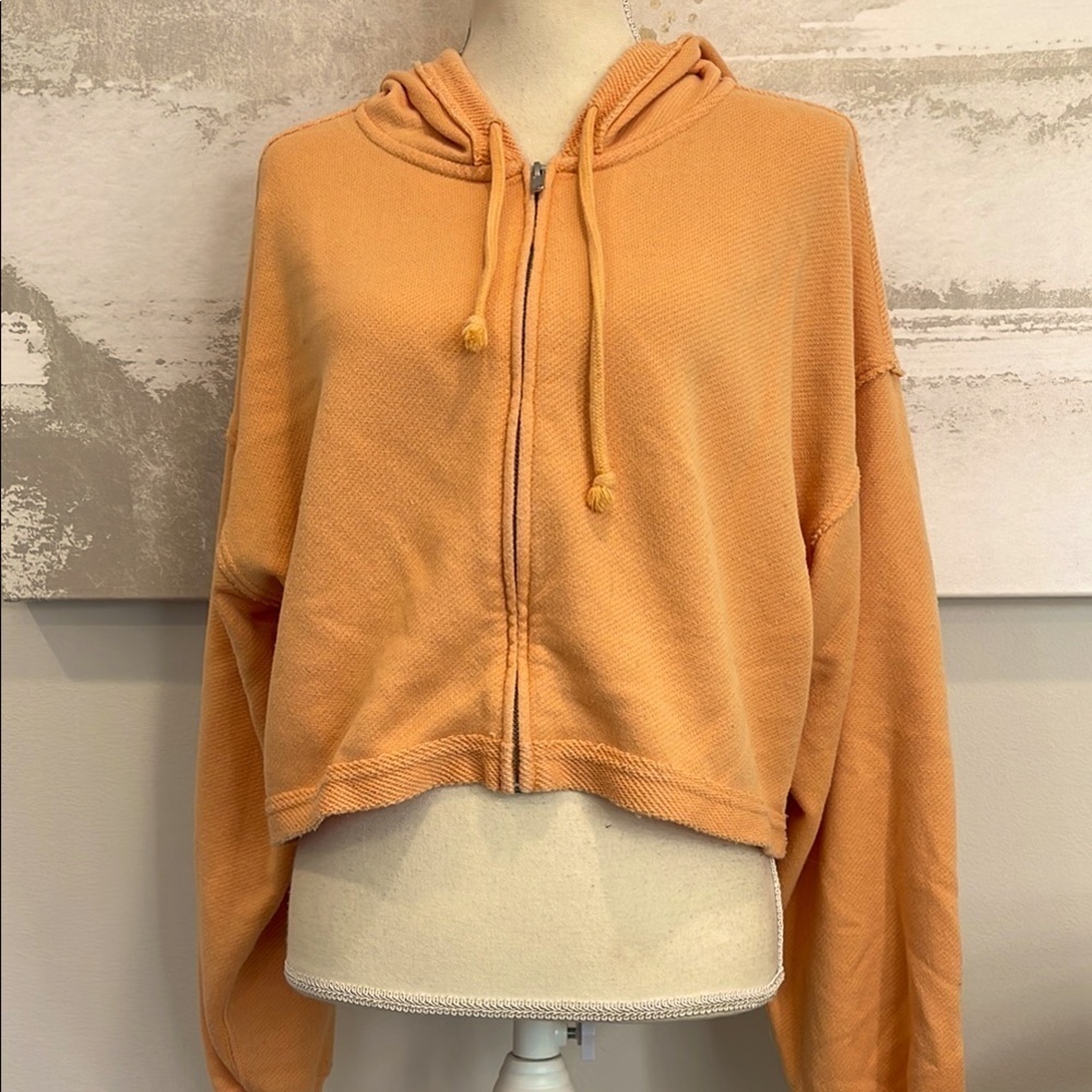 Aerie Women's Creamsicle Orange Hoodie size large